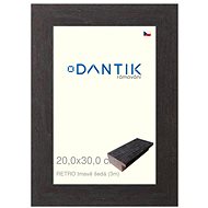 DANTIK frame 20 × 30, RETRO dark grey glass clear - Photo Frame