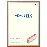 DANTIK frame 21 × 29,7, EVOQUE orange glass clear - Photo Frame
