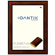 DANTIK frame 21 × 29,7, CASTAGNO brown glass clear - Photo Frame