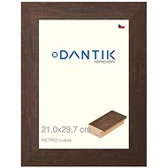 DANTIK frame 21 × 29,7, RETRO brown glass clear - Photo Frame