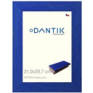 DANTIK frame 21 × 29,7, RETRO blue glass clear - Photo Frame