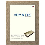 DANTIK frame 29,7 × 42, Golf champagne plexi clear - Photo Frame