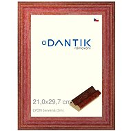 DANTIK frame 21 × 29,7, LYON red glass clear - Photo Frame