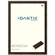 DANTIK frame 29,7 × 42, Mosa bronze plexi clear - Photo Frame