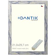 DANTIK frame 21 × 29,7, PAINT blue small glass clear - Photo Frame