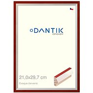 DANTIK frame 21 × 29,7, EVOQUE red glass clear - Photo Frame