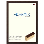 DANTIK frame 29,7 × 42, KASSETTE brown plexi clear - Photo Frame