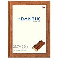 DANTIK frame 29,7 × 42, LYON brown plexi clear - Photo Frame