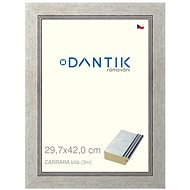 DANTIK frame 29,7 × 42, CARRARA White plexi clear - Photo Frame