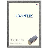 DANTIK frame 29,7 × 42, DUNE silver plexi clear - Photo Frame