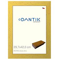 DANTIK frame 29,7 × 42, RETRO yellow plexi clear - Photo Frame