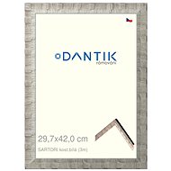 DANTIK frame 29,7 × 42, SARTORI bone. white plexi clear - Photo Frame
