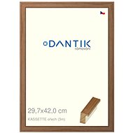 DANTIK frame 29,7 × 42, KASSETTE walnut plexi clear - Photo Frame