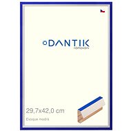 DANTIK frame 29,7 × 42, EVOQUE blue plexi clear - Photo Frame