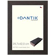 DANTIK frame 29,7 × 42, RETRO dark grey plexi clear - Photo Frame