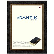 DANTIK frame 29,7 × 42, CARRARA brown-black plexi clear - Photo Frame