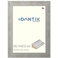 DANTIK frame 29,7 × 42, ANDRÉ large silver plexi clear - Photo Frame