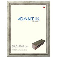 DANTIK frame 30 × 40, TRITON silver plexi clear - Photo Frame