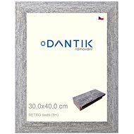 DANTIK frame 30 × 40, RETRO grey plexi clear - Photo Frame