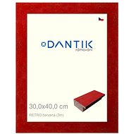 DANTIK frame 30 × 40, RETRO red plexi clear - Photo Frame
