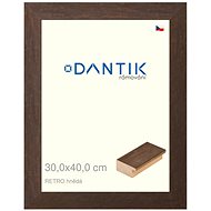 DANTIK frame 30 × 40, RETRO brown plexi clear - Photo Frame
