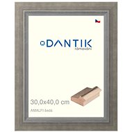 DANTIK frame 30 × 40, AMALFI grey plexi clear - Photo Frame