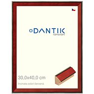 DANTIK frame 30 × 40, INCLINATA colouri red plexi clear - Photo Frame