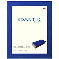 DANTIK frame 30 × 40, RETRO blue plexi clear - Photo Frame