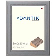 DANTIK frame 30 × 40, STEP grey plexi clear - Photo Frame