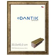 DANTIK frame 30 × 40, TRITON white bronze plexi clear - Photo Frame