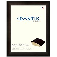 DANTIK frame 30 × 40, LEDVINKA dark brown plexi clear - Photo Frame