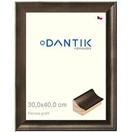 DANTIK frame 30 × 40, Ferrosa graphite plexi clear - Photo Frame