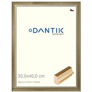 DANTIK frame 30 × 40, OPERA Colori brown plexi clear - Photo Frame