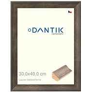 DANTIK frame 30 × 40, Lauren grey silver plexi clear - Photo Frame
