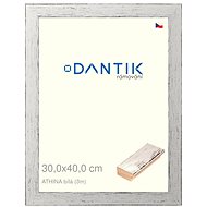 DANTIK frame 30 × 40, ATHINA White plexi clear - Photo Frame