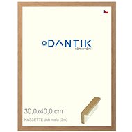 DANTIK frame 30 × 40, KASSETTE oak small plexi clear - Photo Frame