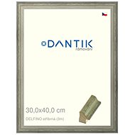 DANTIK frame 30 × 40, DELFINO silver plexi clear - Photo Frame