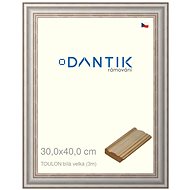 DANTIK frame 30 × 40, TOULON white large plexi clear - Photo Frame