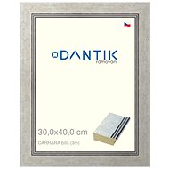DANTIK frame 30 × 40, CARRARA White plexi clear - Photo Frame