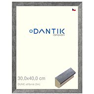 DANTIK frame 30 × 40, DUNE silver plexi clear - Photo Frame