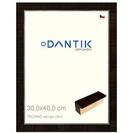 DANTIK frame 30 × 40, TECHNO wenge plexi clear - Photo Frame