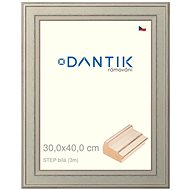 DANTIK frame 30 × 40, STEP white plexi clear - Photo Frame