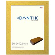 DANTIK frame 30 × 40, RETRO yellow plexi clear - Photo Frame