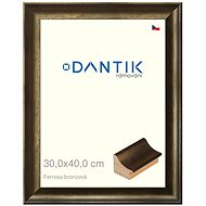 DANTIK frame 30 × 40, Ferrosa bronze plexi clear - Photo Frame