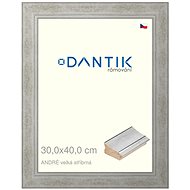 DANTIK frame 30 × 40, ANDRÉ large silver plexi clear - Photo Frame
