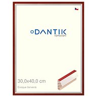 DANTIK frame 30 × 40, EVOQUE red plexi clear - Photo Frame