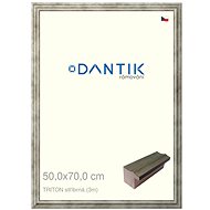 DANTIK frame 50 × 70, TRITON silver plexi clear - Photo Frame
