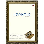 DANTIK frame 50 × 70, Claico 2 gold walnut plexi clear - Photo Frame