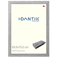 DANTIK frame 50 × 70, RETRO grey plexi clear - Photo Frame