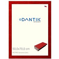 DANTIK frame 50 × 70, RETRO red plexi clear - Photo Frame